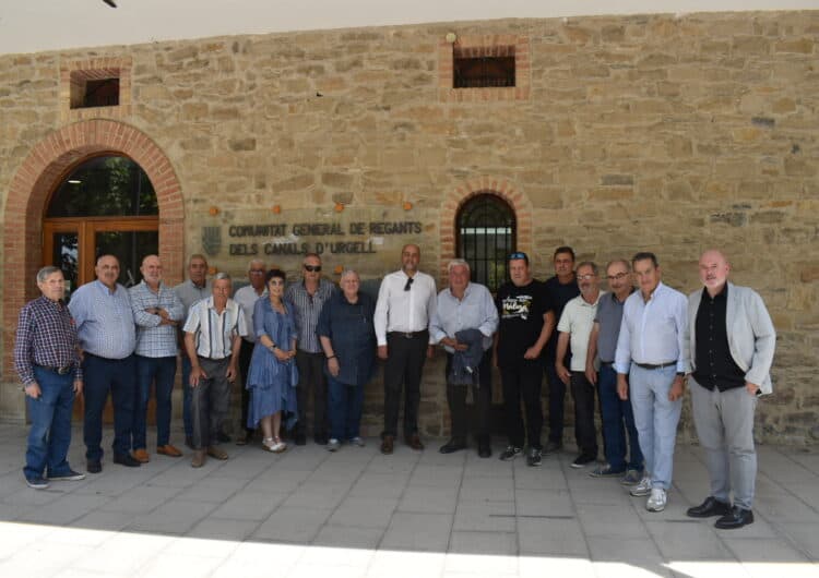 El president de la CHE visita els Canals d’Urgell després de l’assignació de les reserves del Segre