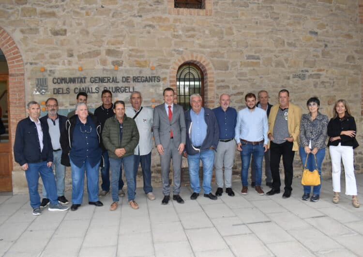 Ordeig es reuneix amb els regants del canal d’Urgell amb el focus posat en la modernització